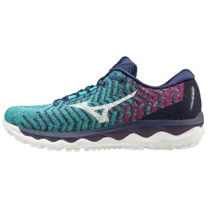 Dámské Běžecké Boty Mizuno Wave Sky Waveknit 3 Zelene